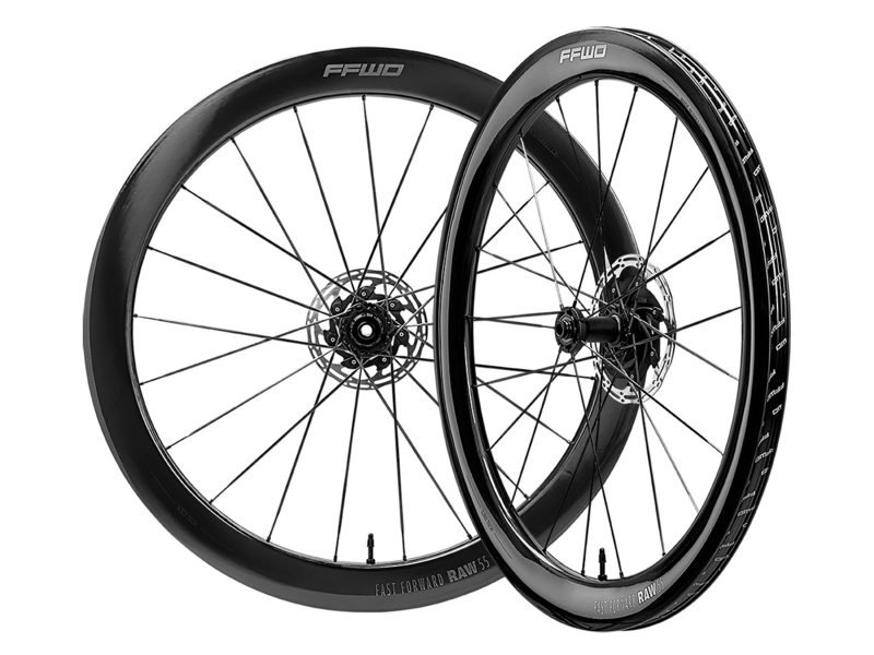 Ffwd RAW55 Shimano HG11 Carbon Wielset (Gloss)
