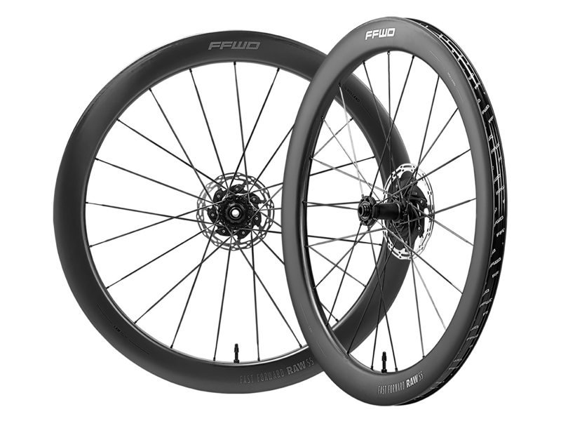 Ffwd RAW55 Shimano HG11 Carbon Wielset (Matt)